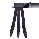 Men's Stripe Elastic Shirt Holder  Garters Leg 2 pcs