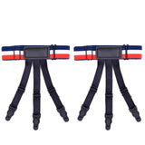 Men's Stripe Elastic Shirt Holder  Garters Leg 2 pcs