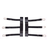 Men's Stripe Elastic Shirt Holder  Garters Leg 2 pcs