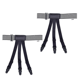Men's Stripe Elastic Shirt Holder Garters Leg 2 pcs-men products-[women]-[necklace]-[jewelry]-Shopdreamstoday