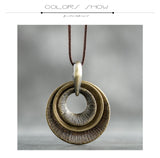 New Arrival Zinc Alloy Pendant with Long Rope Necklace Jewelry 2019