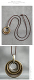 New Arrival Zinc Alloy Pendant with Long Rope Necklace Jewelry 2019