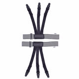 Men's Stripe Elastic Shirt Holder  Garters Leg 2 pcs