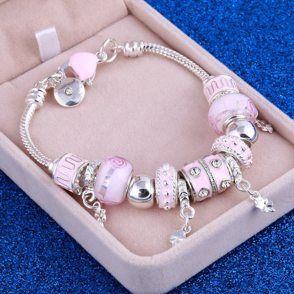 Charm Crystal Silver Bracelets & Bangles for Women-Bracelet-[women]-[necklace]-[jewelry]-Shopdreamstoday